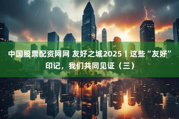 中国股票配资网网 友好之城2025丨这些“友好”印记，我们共同见证（三）
